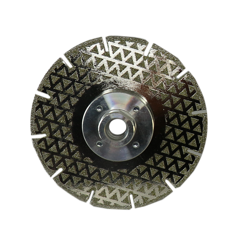 Electroplated diamond cutting disc