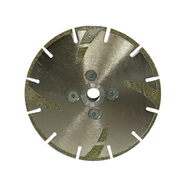 Electroplated diamond cutting disc