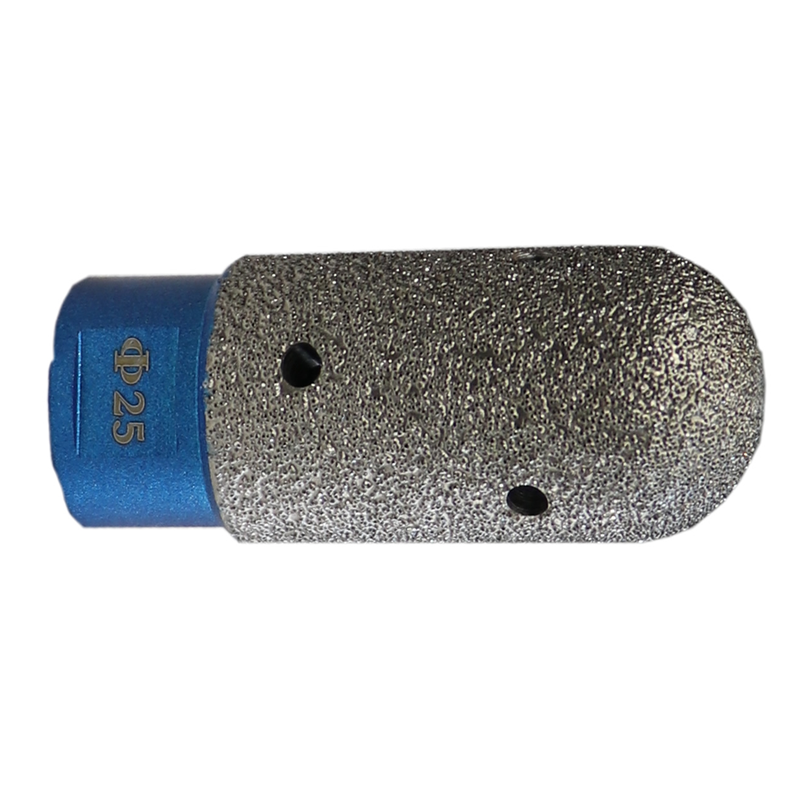 Vacuum brazed diamond dry finger bit