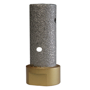 Vacuum brazed diamond dry finger bit