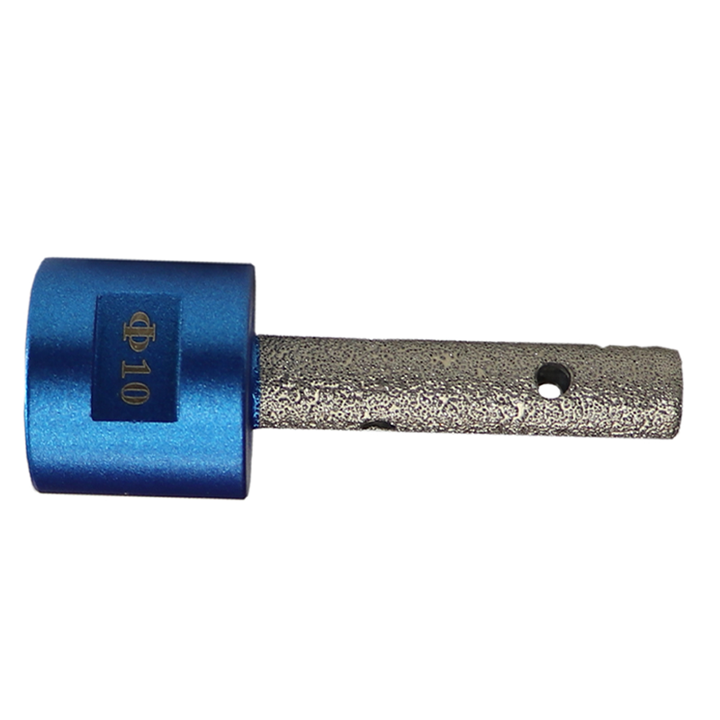 Vacuum brazed diamond dry finger bit