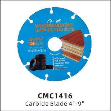 Vacuum brazed wood cutting disc