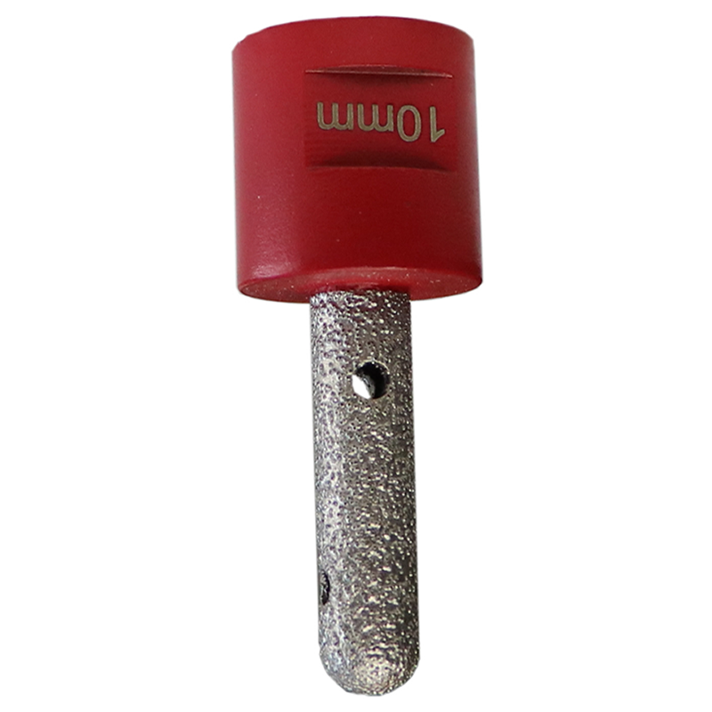 Vacuum brazed diamond dry finger bit