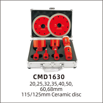 Vacuum brazed diamond core drill bits kits