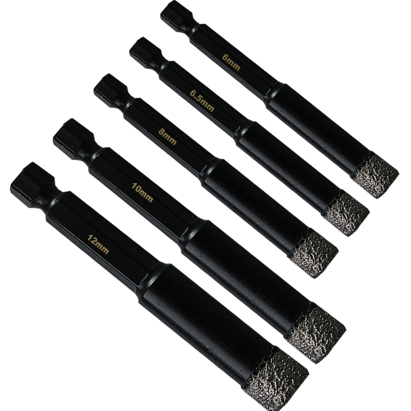 Hex diamond drill bits  6mm-12mm. 20-70mm