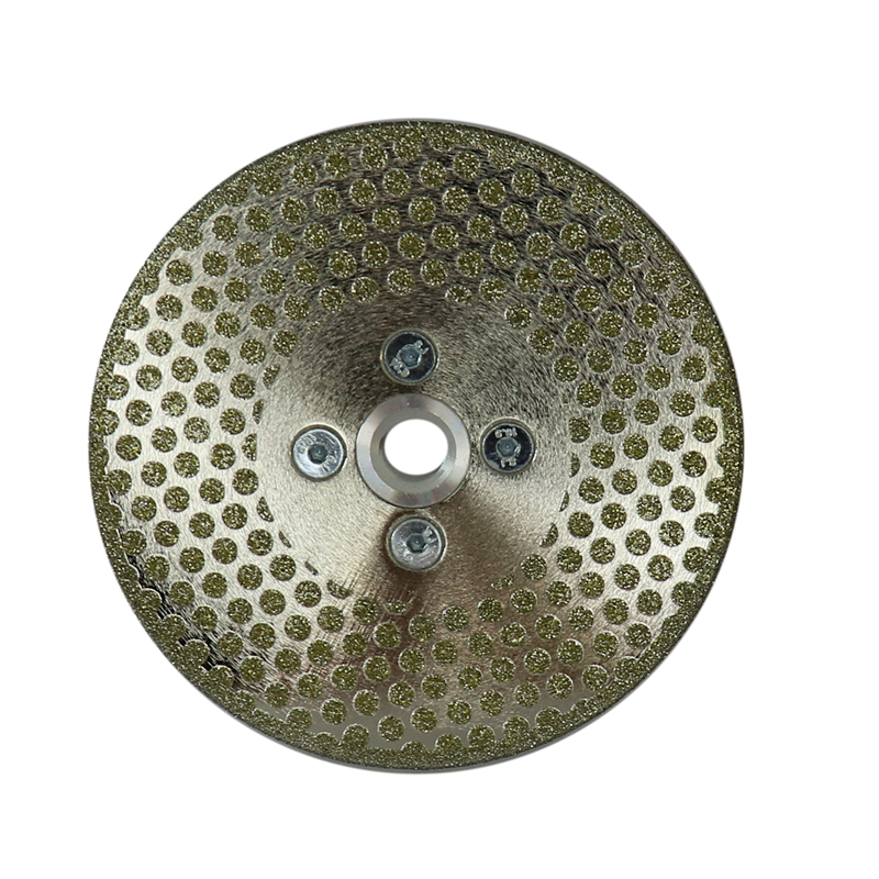 Electroplated diamond cutting disc