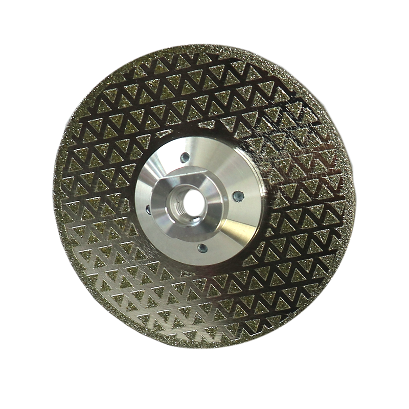 Electroplated diamond cutting disc