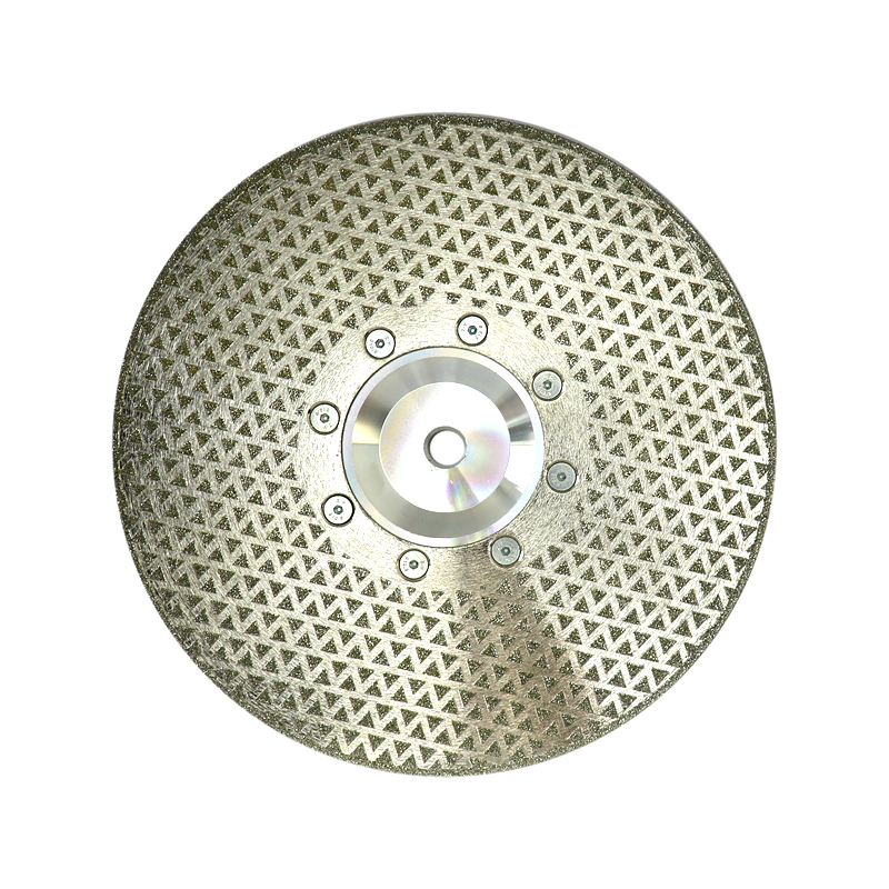 Electroplated diamond cutting disc