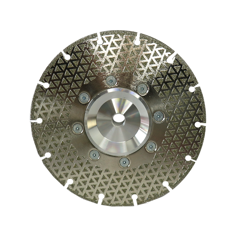 Electroplated diamond cutting disc
