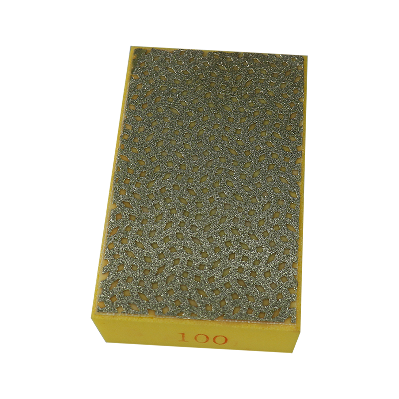Diamond hand polishing pad