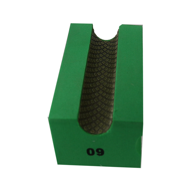Diamond hand polishing pad