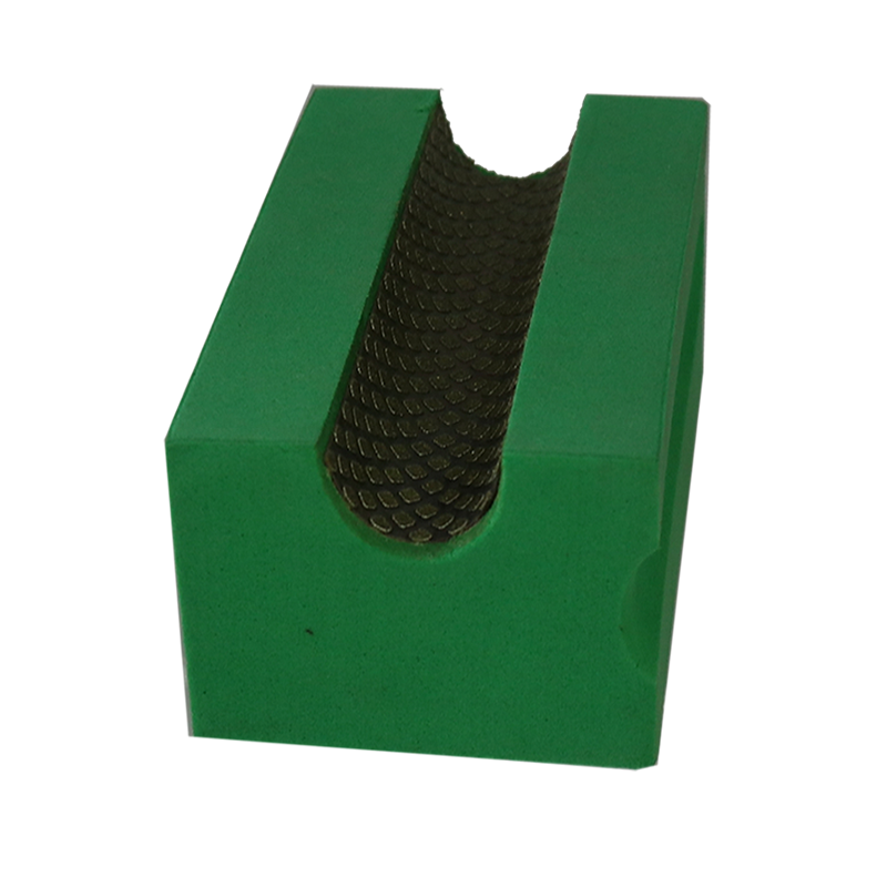 Diamond hand polishing pad