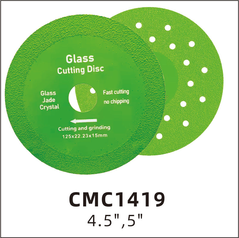 Glass cutting disc