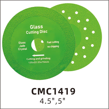 Glass cutting disc