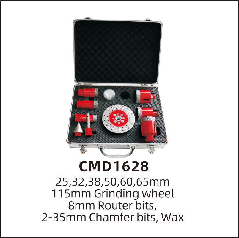 Vakum lehimli elmas çekirdekli matkap ucu kitleri 