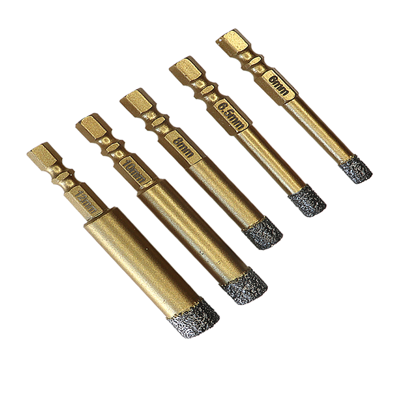Hex diamond drill bits  6mm-12mm. 20-70mm