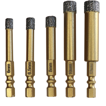 Hex diamond drill bits  6mm-12mm. 20-70mm